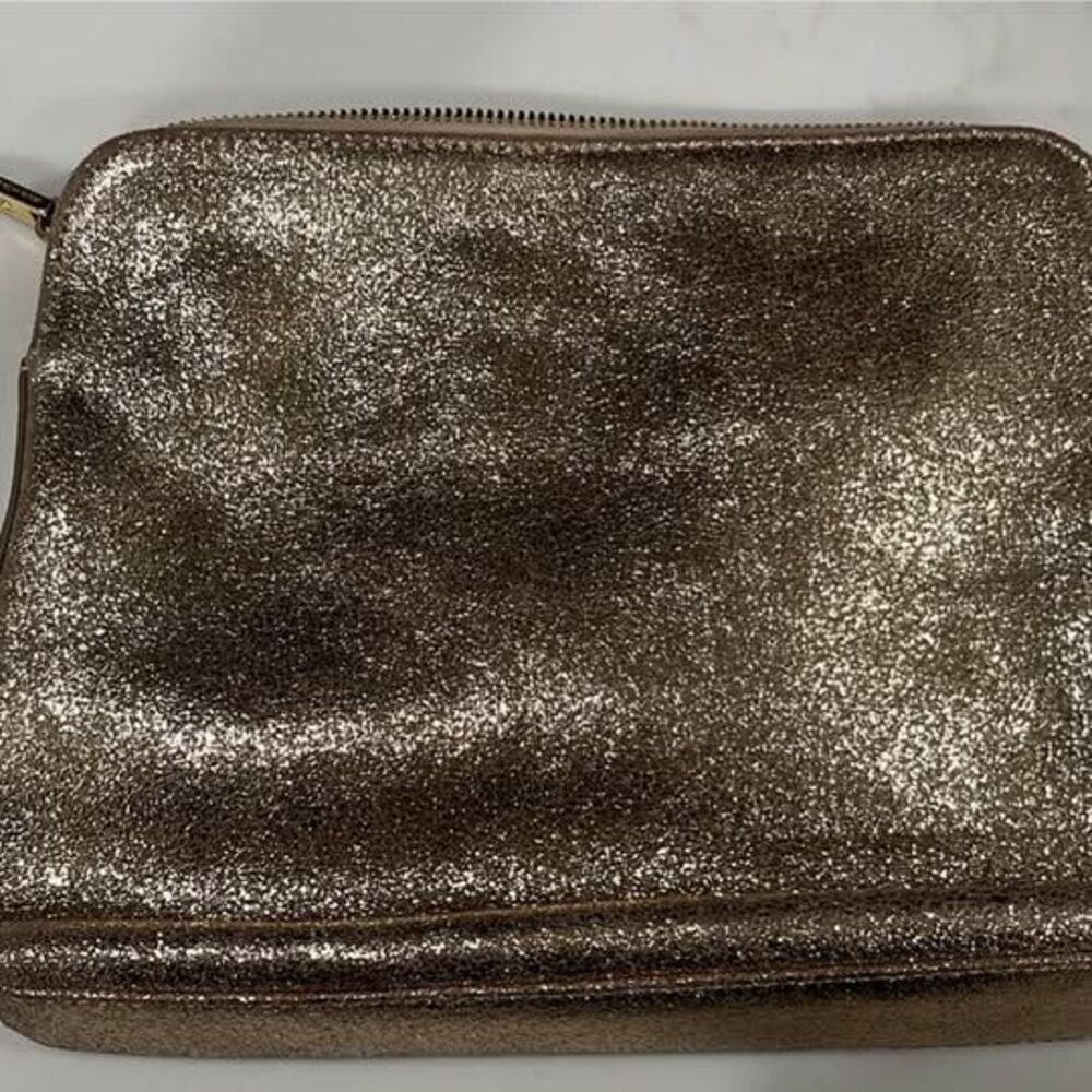 India Hicks Gold Clutch Purse